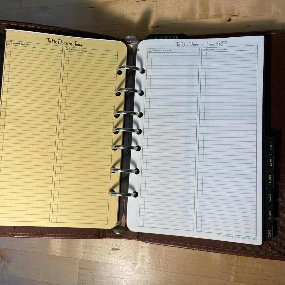 Day-Timer Vintage Western Coach Vinyl Binder Made in Canada